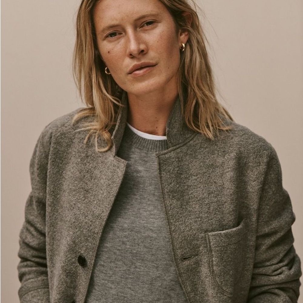 Buck Mason Charcoal Wool Chore Jacket